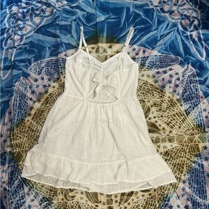 white cotton eyelet dress, used almost new